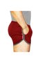 Burgundy Crossfit Shorts Pantyhose Short Anthracite Piping Pocket Flexible