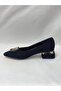 Ll2725 Satin Material Imported Stone Special Buckle Galvanized Special Pad Inside the Heel Heel Shoes Black - 4