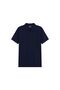 Men’s Slim Solid Pique Polo with Flat Knit Collar & Soft Finish