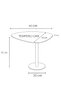 Tempered Unbreakable Glass Coffee Table - Marble Pattern - 3