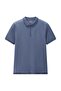 Men's Slim Fit Small Lion Zipper Polo - 7