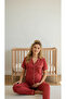 Women's Cotton Short Sleeve Maternity Pajama Set - 4
