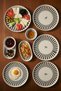 6 Person 14 Piece Toledo Porcelain Breakfast Set Larkin Silk – Stylish Breakfast Set - 3