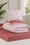 Cotton Duvet Cover Set |   Striped - Button Detailed |   Soft Fabric |   Daily - 3