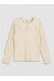 Lcw Kidsecru Baby Collar Scallop Detailed Girls' T-Shirt - 2