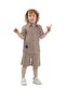 Boy's Short Sleeve Linen Shirt Shorts 2-Piece Set
