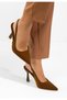 Slingback Anabela maro