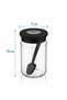 6-Piece Glass Spice Jar Set 380 ml Jars with Spoons and Airtight Lids Bpa Free - 4