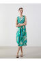 Crew Neck Print Dress
