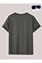 Women's Pocket Zipper Bear Printed Oversize T-Shirt - 3