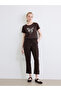 Nevavm Women's Pants with Elastic Waist and Difference in Color