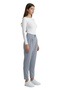Gray High Waist Double Buttoned Pocket Carrot Cut Pleated Women's Trousers - 5