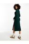 Vi̇lla Bi̇si̇klet Yaka Basic Midi Dress - 2