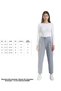 Gray High Waist Double Buttoned Pocket Carrot Cut Pleated Women's Trousers - 2