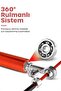 Premium 100% Steel Adjustable Jump Rope Red - 4
