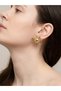 Sun Dance Gold Color Women's Earrings Stylish and Modern Design Steel Jewelry - 3
