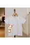 Hugging Rabbit Printed 100% Cotton Crew Neck Kids Unisex T-Shirt 5 6 -7 8-9 10 -11 12 Years Old