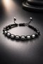 Hematite Natural Stone Men's Bracelet – Hand-Knitted Design, Signs of the Zodiac Macrame, Aries, Aquarius, Capricorn, Scorpio - 5