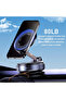 Folding Magnetic Phone Holder 360 Degree Rotating Vacuum Suction Car Holder Strong Secure Grip Metal - 5