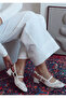 Breeze Mesh Knitted Short Block Heeled Women's Shoes - 2