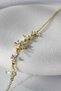 Elegant Floral Detailed Zircon Stone Gold Color Bracelet – Sparkling and Stylish Design Lrn055 - 3