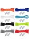 8 Pairs Elastic No-Tie Shoelaces with Metal Capsule Lock,100cm Seamless Laces for Sneakers and Sports Shoes
