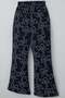 Girl's Tracksuit Set with Ribbon Pattern and Elastic Waist, Ages 9-14, Navy Blue - 7