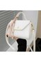 Small Size Faux Leather Cover with Scarf Detail Shoulder & Hand Bag