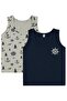 Boy's Sailor 2-12 Years Old 2-Piece Undershirt Set - 2