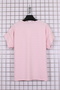 Women's Plus Size Lycra Crew Neck Drop Shoulder Stone Print Patterned Mom T-Shirt Combed Cotton Blouse - 3