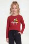 Printed Detailed Girls' Long Sleeve Round Neck Sweatshirt - 2