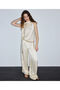 Satin Surface Wide Leg Pants
