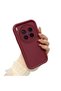 Vivo X300 Pro Compatible Shockproof Simple Claret Red Silicone Phone Case - 2
