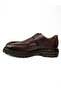 599 Brown Leather Buckle Men's Classic Shoes - 3