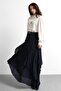 Molly Nelly Women's Layered Lined Long Elastic Skirt - 7