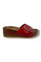 24301-26 Leather Anatomical Single Strap Padded Women's Slippers - 2