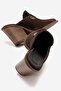 Valmine Women's Genuine Leather Western Slippers Brown Suede - 4