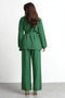 Molly Nelly Women's Belted Top and Bottom Pants Set - 3