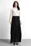 Molly Nelly Women's Layered Lined Long Elastic Skirt