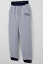 Boys' Tracksuit Set with Lettered Trousers and Pockets, Ages 4-8, Light Gray Melange - 7