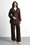 Molly Nelly Women's Belted Top and Bottom Pants Set - 5