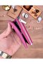 Genuine Leather Wallet with Coin Compartment and Zipper 2140 - 4