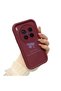 Vivo X300 Pro Compatible Shockproof Simple Claret Red Silicone Phone Case Lucky Charm - 2