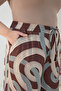 Brown Patterned Pants - 4