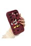 Shockproof Simple Maroon Silicone Phone Case Mickey Pattern Compatible with Tecno Camon 40 Pro 5g