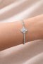 Silver Color Clover Detailed Waterway Bracelet with Zircon Stone Appearance Stylish Women's Bracelet - 6