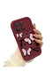 Poco F8 Pro 5g Compatible Shockproof Simple Claret Red Silicone Phone Case Butterfly Pattern - 2
