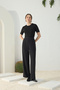 Black Viscon Pants - 4