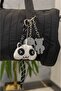 إكسسوار على شكل باندا وقلب وجلد وحبل، زينة، حلية للحقيبة - 3