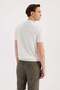 White Slim Fit Crew Neck Rayon T-Shirt - 4